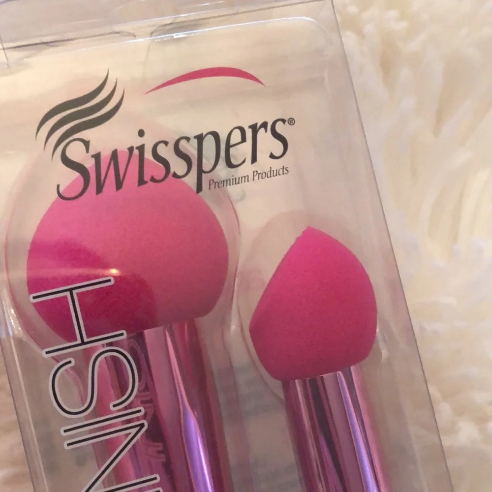 Swisspers Start 2 Finish Blend & Contour Applicators 2 Shapes Sizes Foam